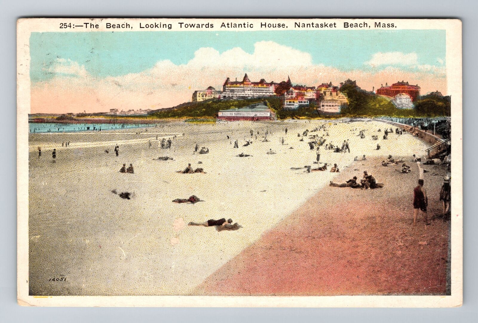 Nantasket Beach, MA-Massachusetts, Beach Atlantic House c1925, Vintage Postcard