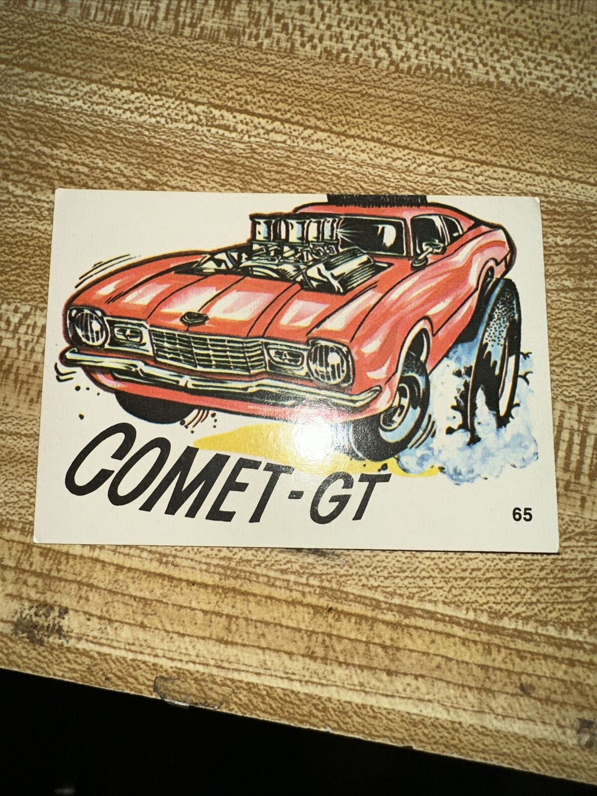 1970 Donruss Fiends and Machines #65 Comet GT