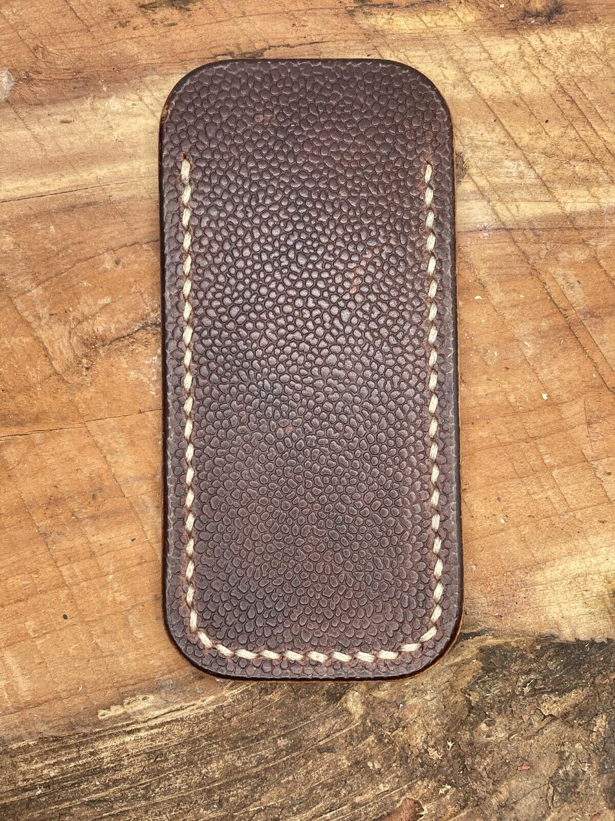 Custom Handmade Leather Slip Sheath Pouch for Folding Knives
