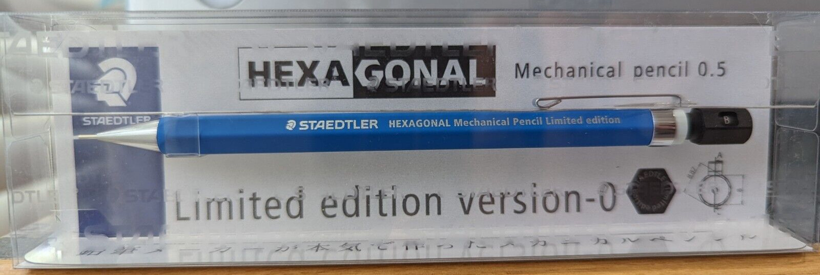 NEW STAEDTLER Hexagonal Mechanical Pencil BLUE Version-0 LIMITED EDITION - Japan
