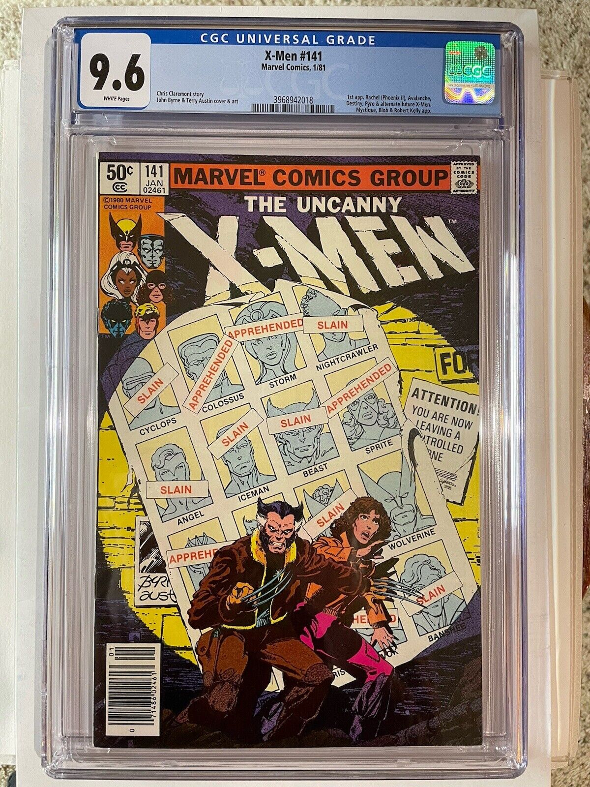 Uncanny X-Men #141 (1981) CGC 9.6 MARVEL Days Of Future Pt 1st Phoenix II Newstd