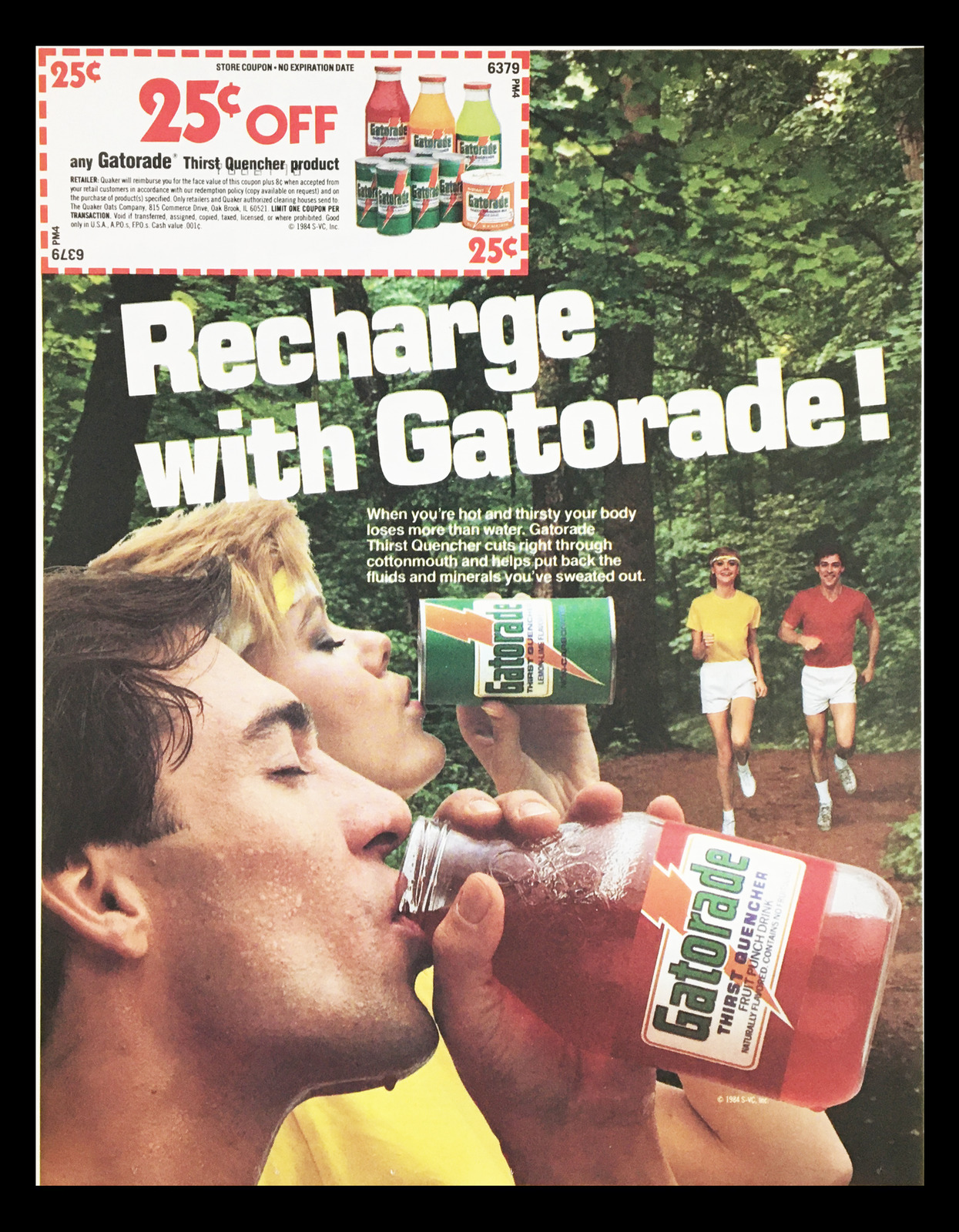 1984 Gatorade Quencher Product Circular Coupon Advertisement