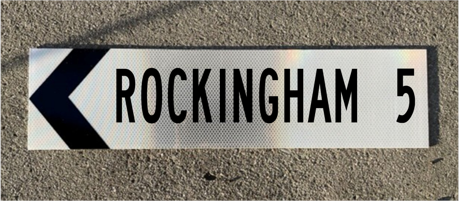 ROCKINGHAM NC Road Sign  - Old Style - .063 thick aluminum  24\