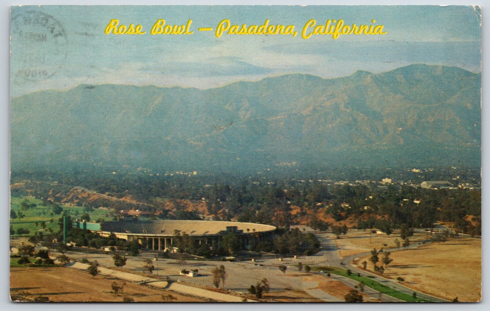 Postcard Rose Bowl, Scene Of Annual Football Classic, Pasadena, CA Posted 1970