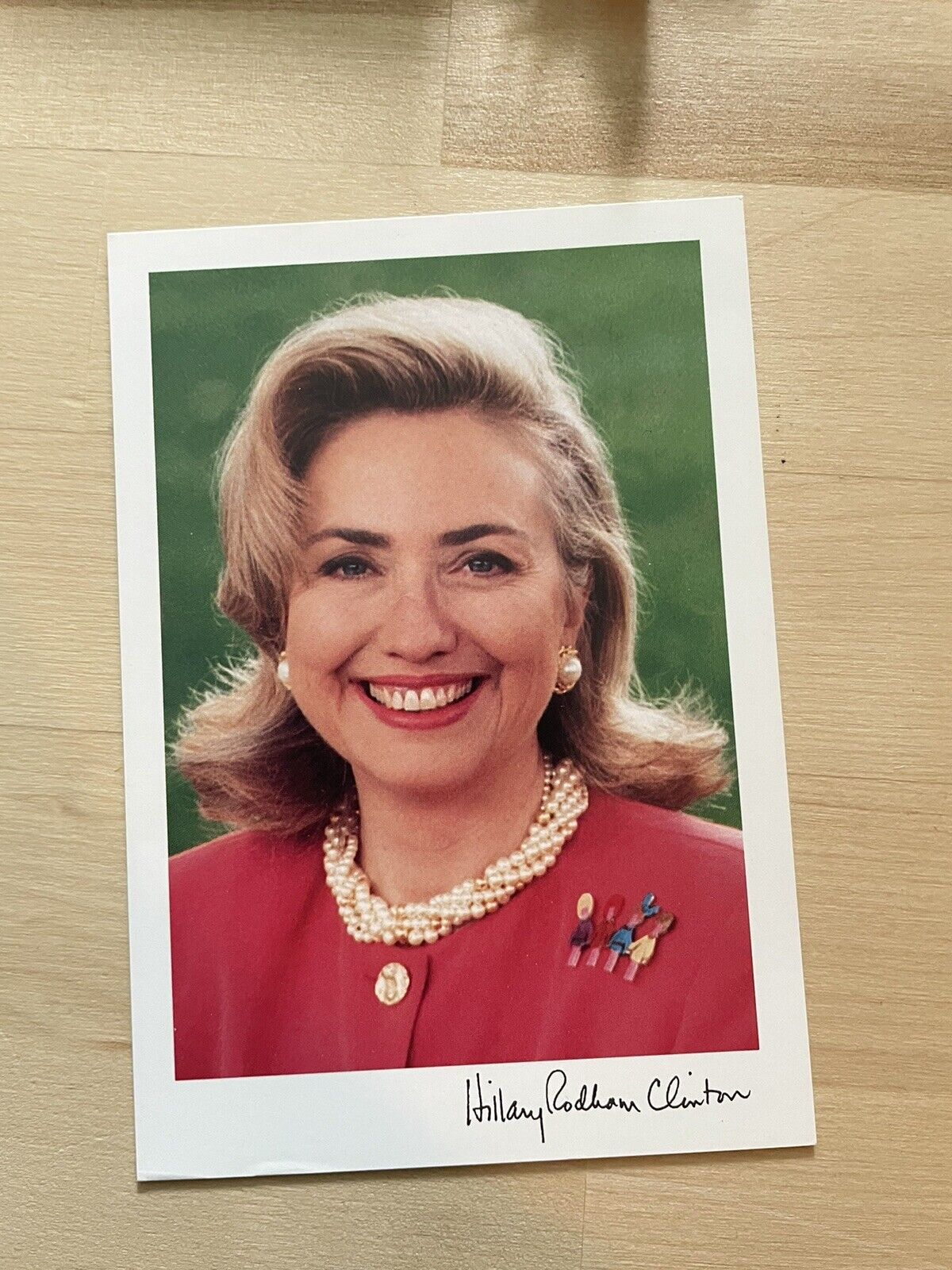 Hillary Rodham Clinton Signed Photo