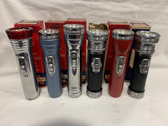 Winchester Flashlights Collectible Spotlight Repeating Arms Vintage Lot of 6