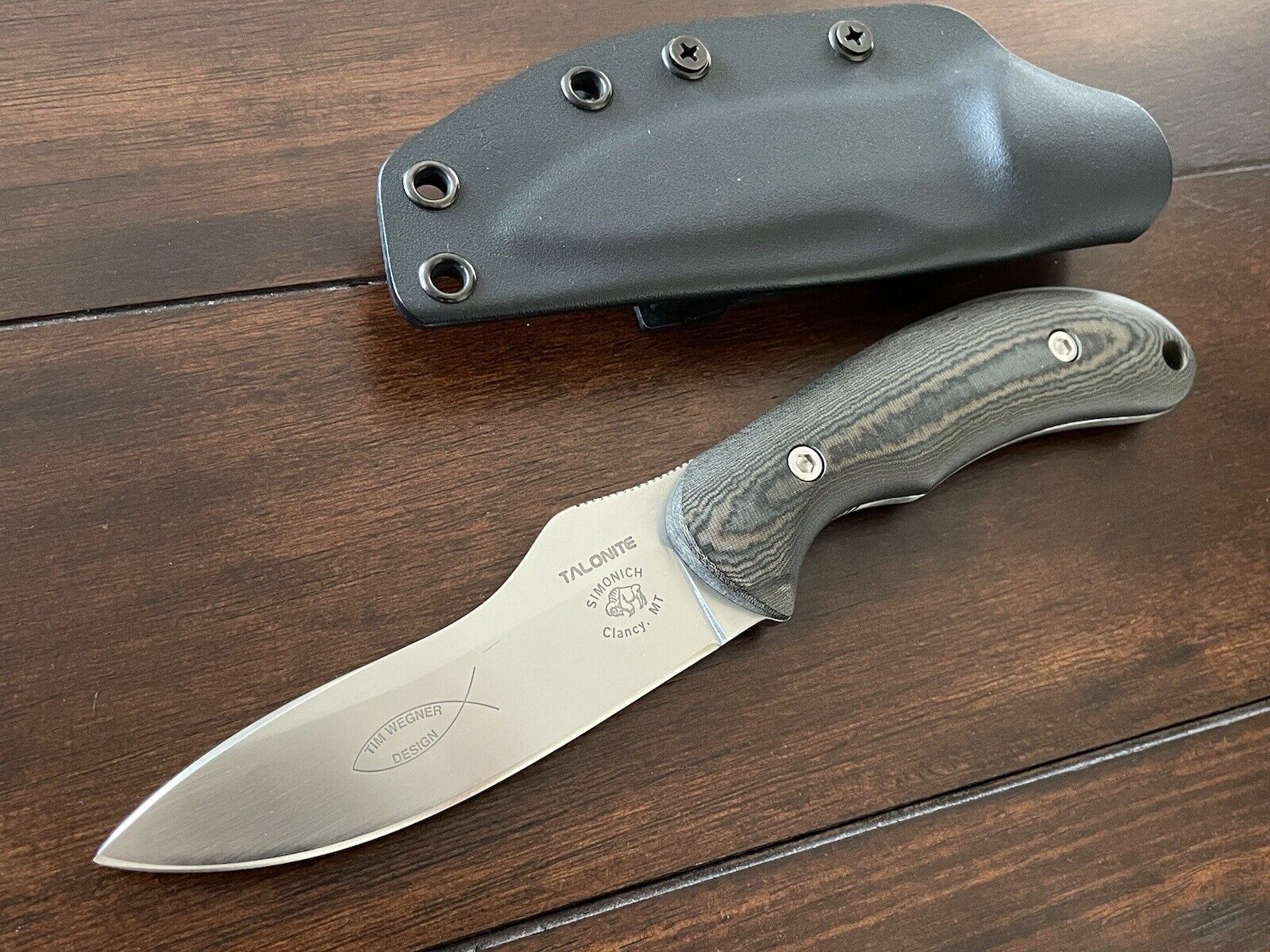 Rob Simonich Custom Made Talonite Blade Knife Tim Wegner Design RARE
