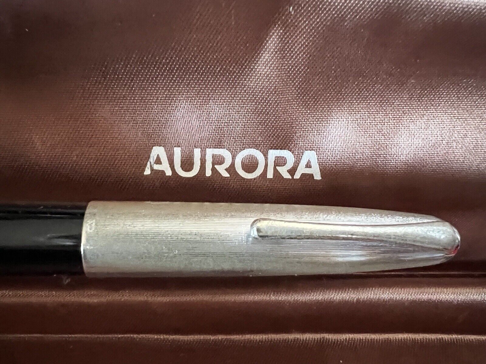 Aurora 88 Pen Fountain Pen Nikargenta IN Piston Bottom Black Marking, Vintage