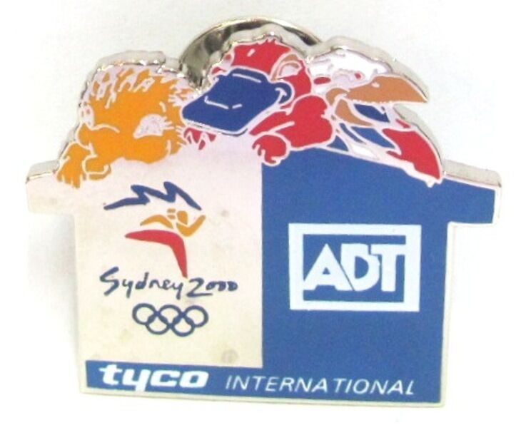ADT SECURITY TYCO INTERNATIONAL SYDNEY OLYMPIC GAMES 2000 PIN BADGE COLLECT #352