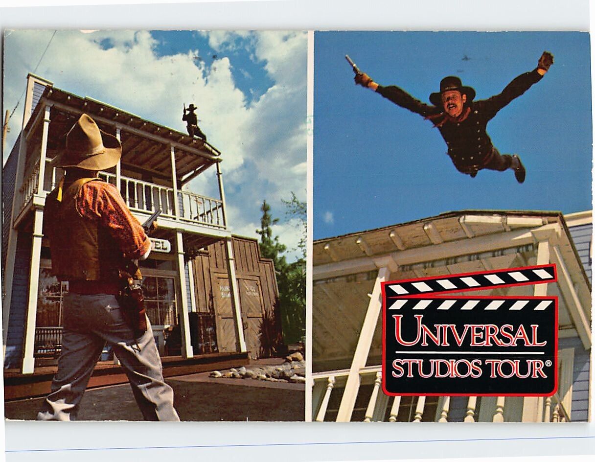 Postcard - Universal's Western Stunt Show, California, USA
