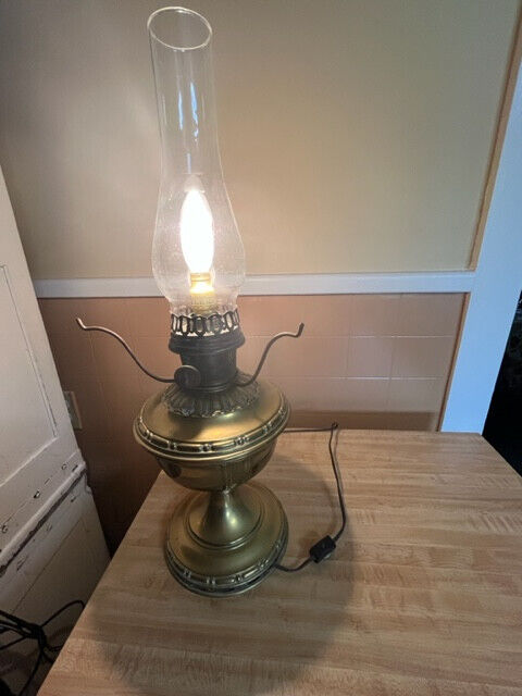 Aladdin Model 7 Brass Table Lamp -Electrified