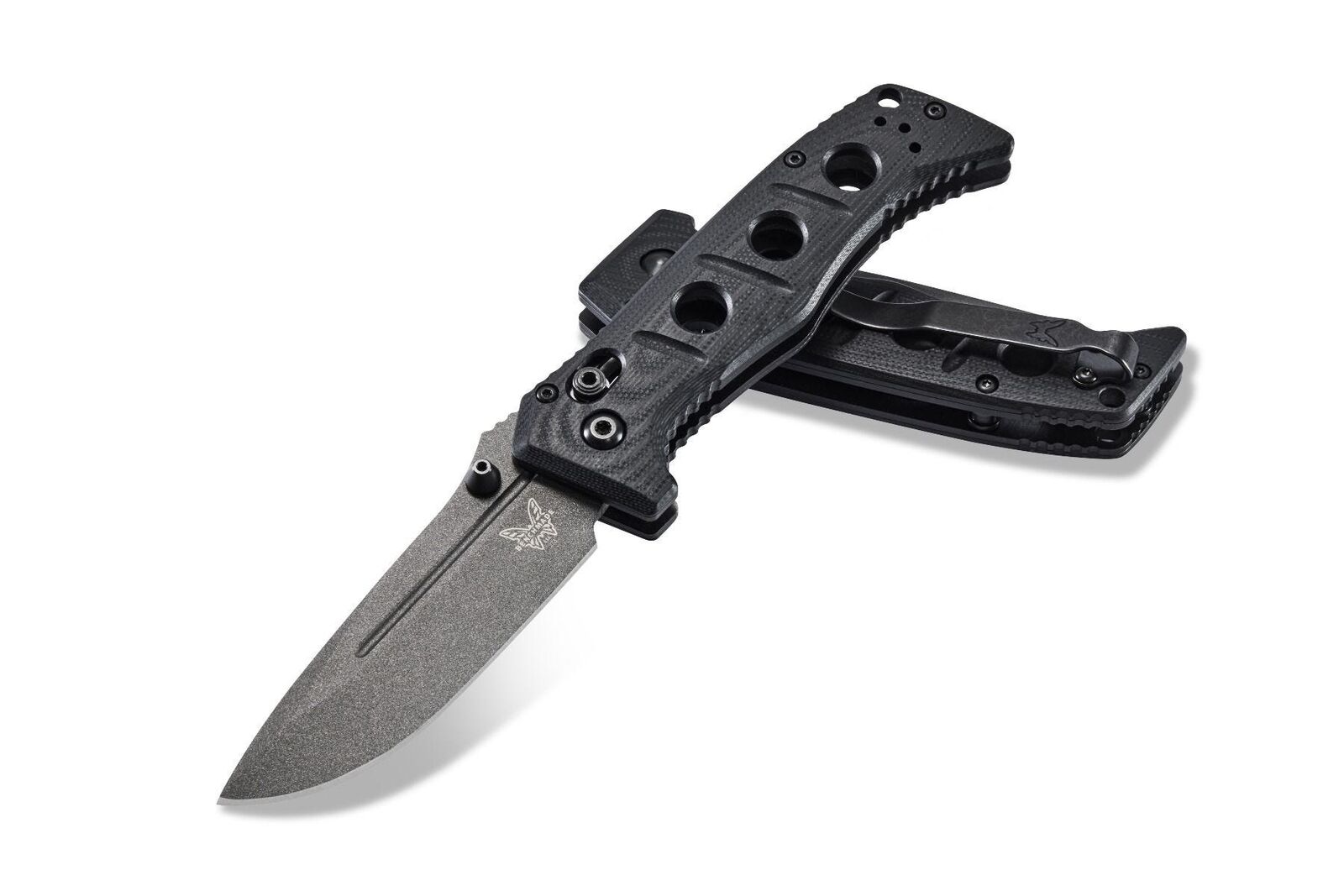 Benchmade Knives Mini Adamas 273GY-1 CPM CruWear Steel Black G10