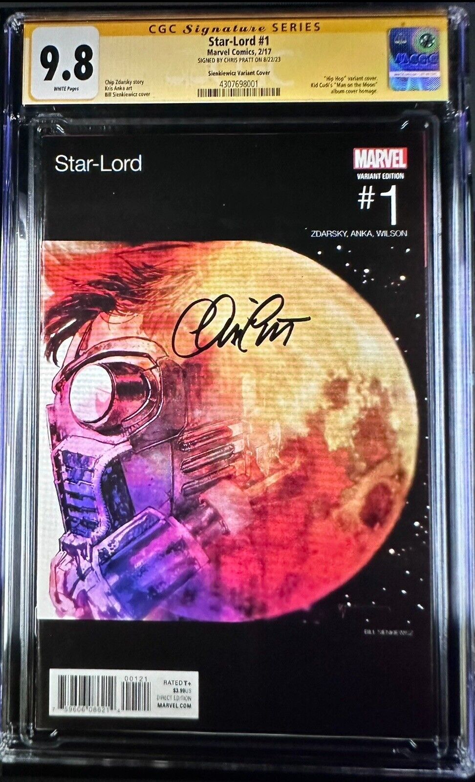 Star-Lord #1 (KiD CuDi Homage) Signed By Chris Pratt