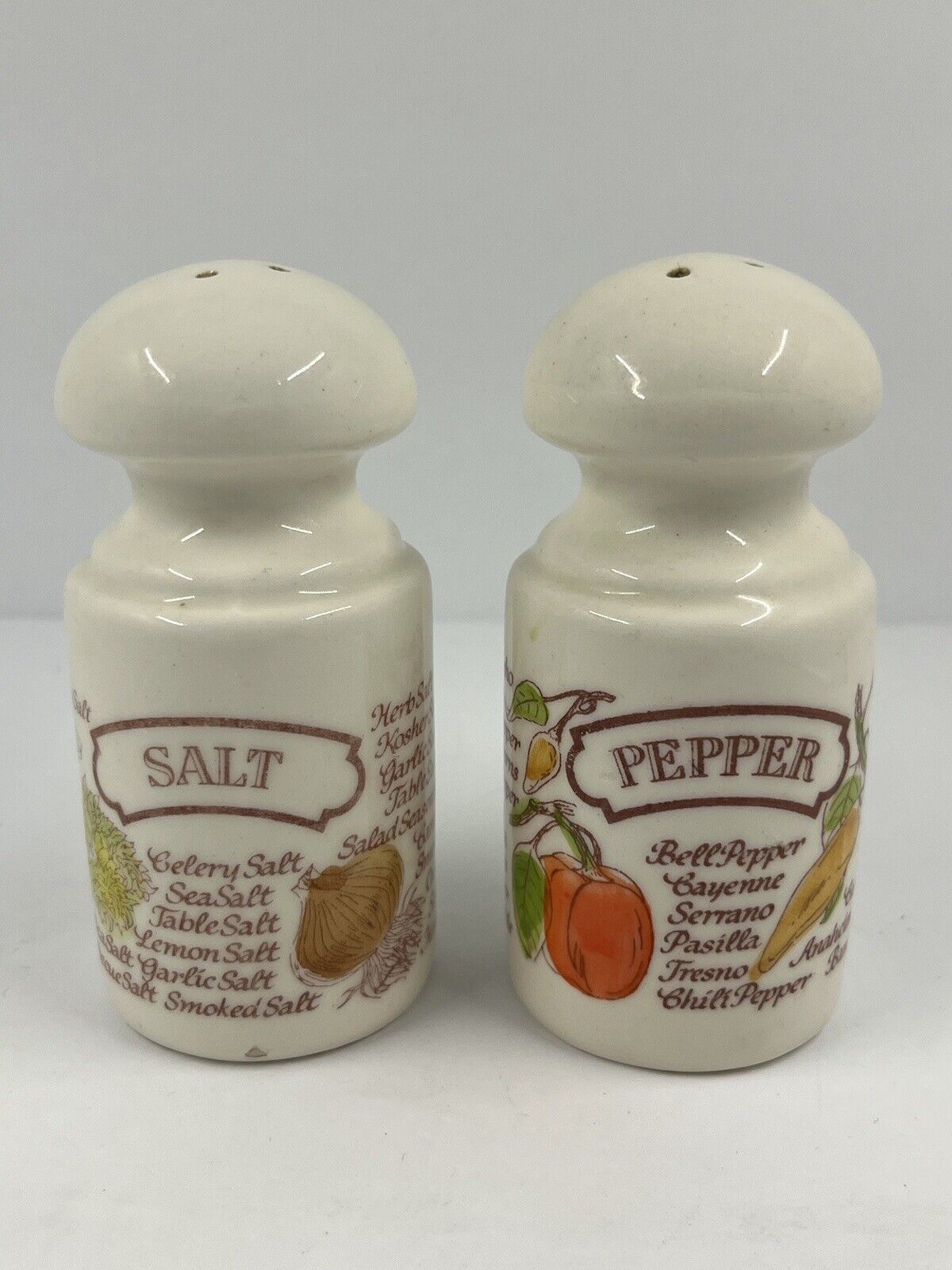 Vintage Avon Salt Pepper Shaker Set Vegetable Harvest Country Kitchen 1980