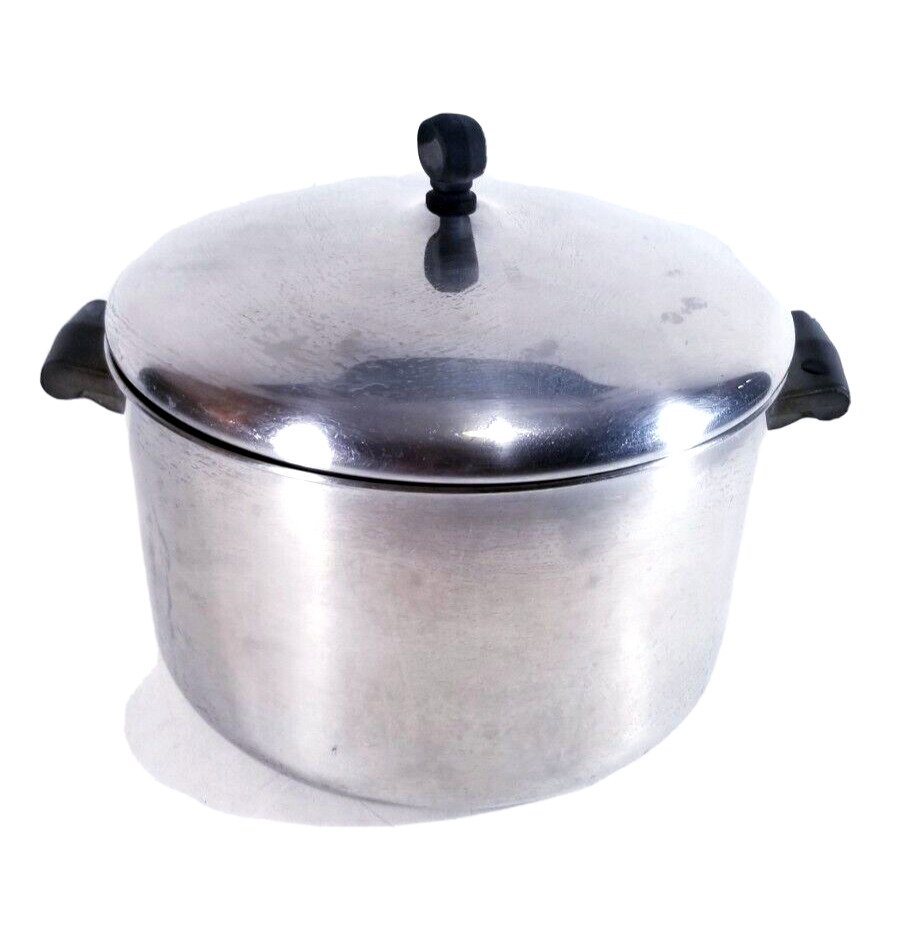 Farberware 8 Qt. StockPot with Lid Aluminum Clad Stainless Steel Vintage