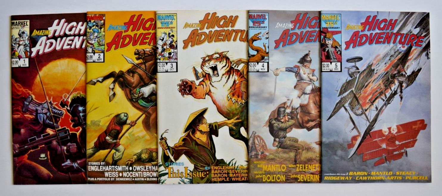 AMAZING HIGH ADVENTURE (1984) 5 ISSUE COMPLETE SET #1-5 MARVEL COMICS