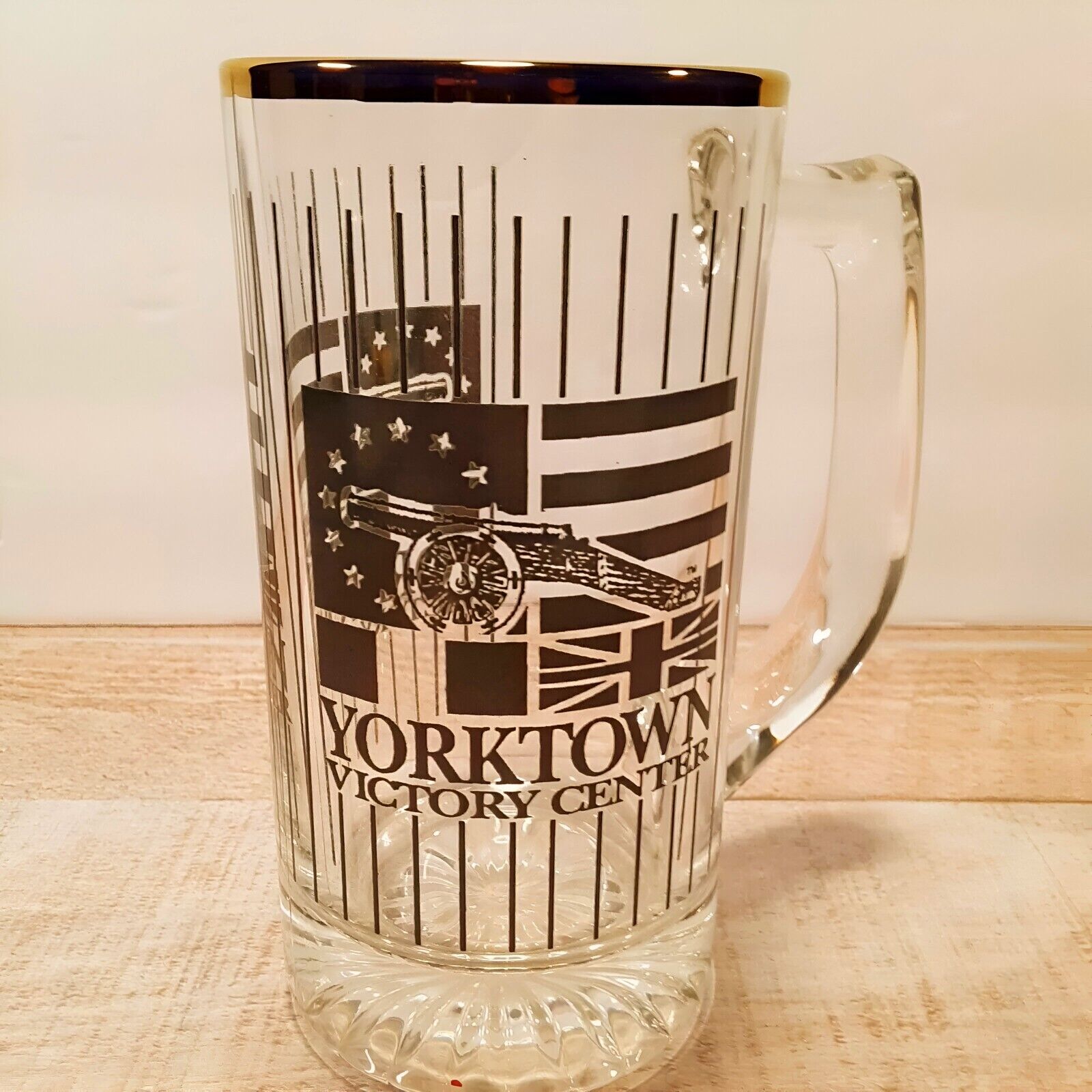Yorktown Victory Center Virginia Solid Glass Mug 6\' Size