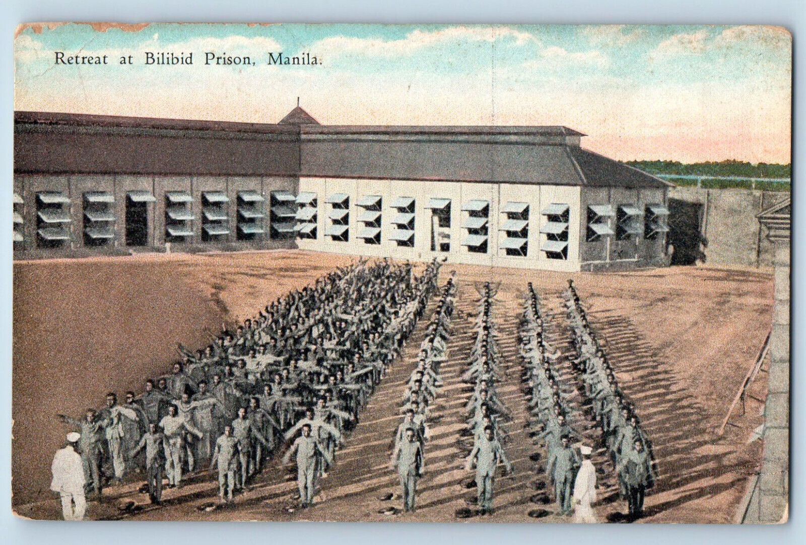 Philippines Postcard Retreat at Bilibid Prison Manila c1910 Antique Unposted