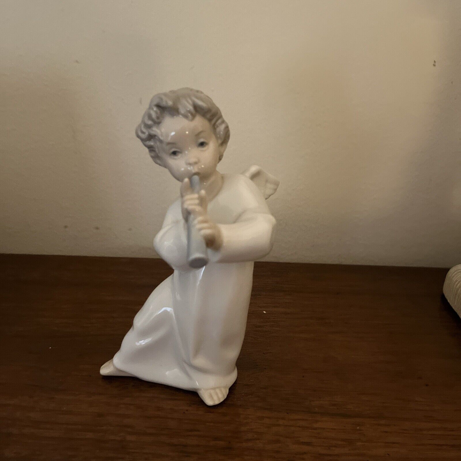 Lladro Angel Playing the Flute Figurine Statue Retired 1977  Mint NB