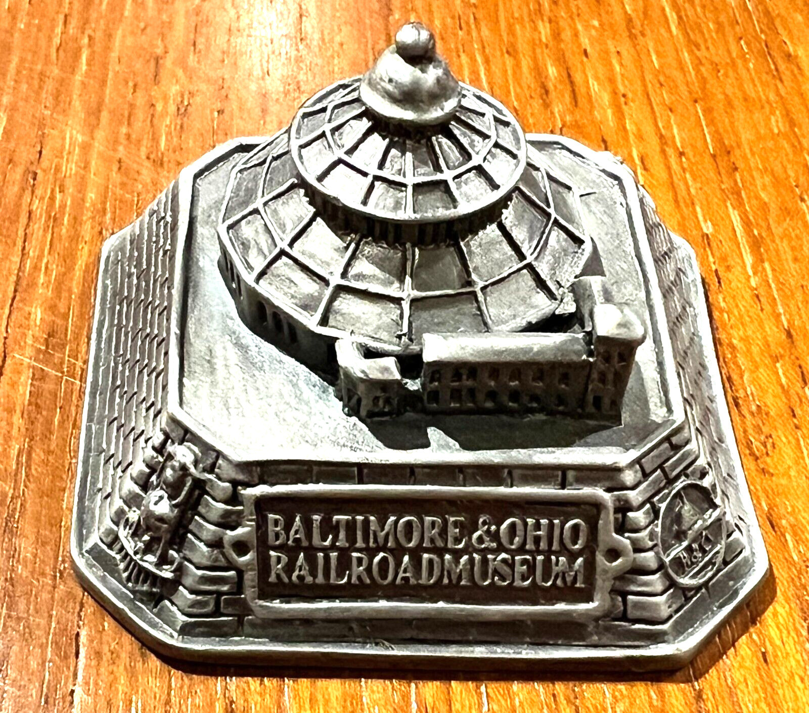 Baltimore and Ohio B &O Railroad Museum Pewter  Souvenir Model Rare Discontinued