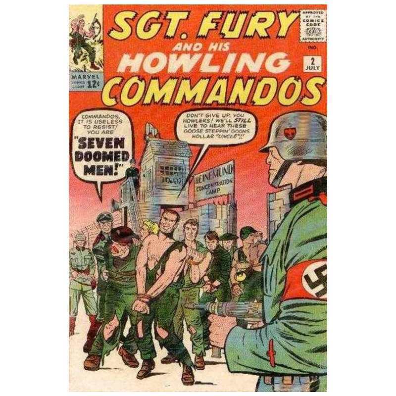 Sgt. Fury #2 Marvel comics VG minus Free USA Shipping [u}