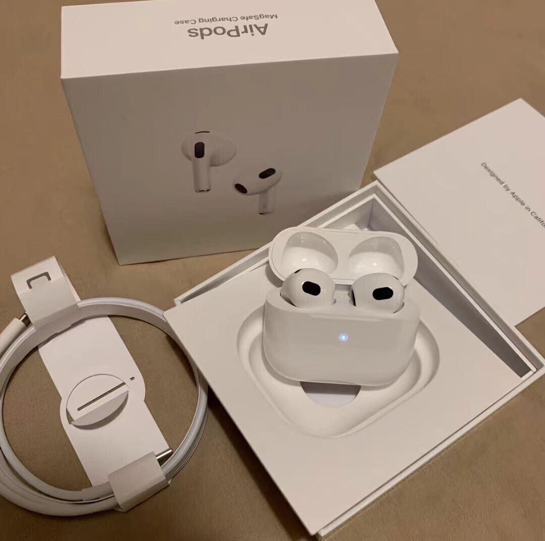 Apple Airpods 3rd Generation Bluetooth Earbuds Earphone with White Charging Case