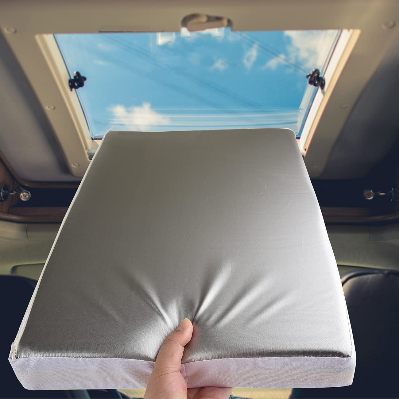 RV Skylight Cover with Reflective Surface Waterproof Vent Insulator 14X22\