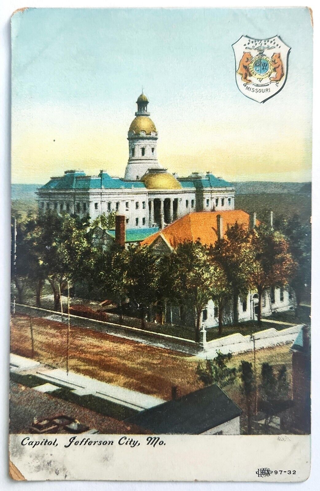 Postcard Jefferson City MO-Missouri, Capitol, PD Antique, Vintage Souvenir