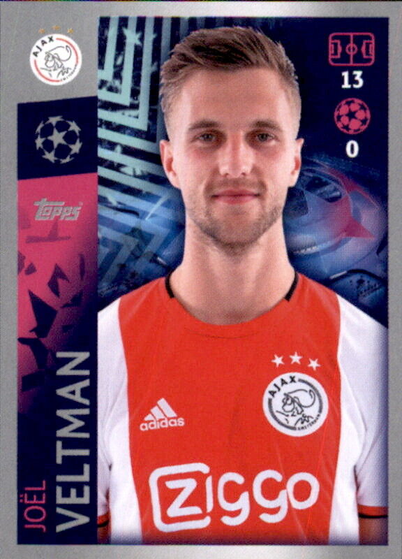 2019 Champions League 19 20 Sticker 503 - Joel Veltman - Ajax Amsterdam