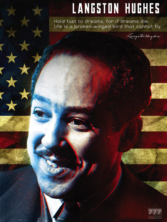 Langston Hughes Poster Hold Fast to Dreams Classroom Quote (18x24)