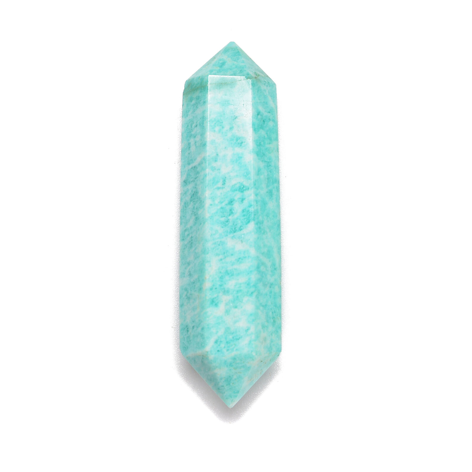 Green Amazonite Double Point Size 12x55mm Sold by Piece (Green Amazonite)