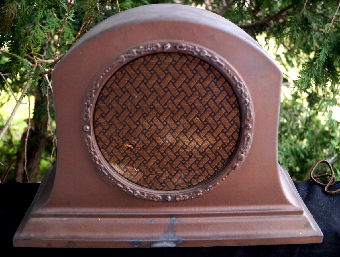 Antique 1920s RCA Model 100 A Tube Radio Speaker - HEAVY CAST METAL - Works