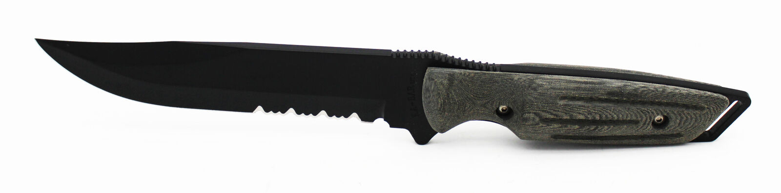 Discontinued Ka-Bar Eagle Combat Fixed Knife Micarta Handle Combo D2 Blade 1464