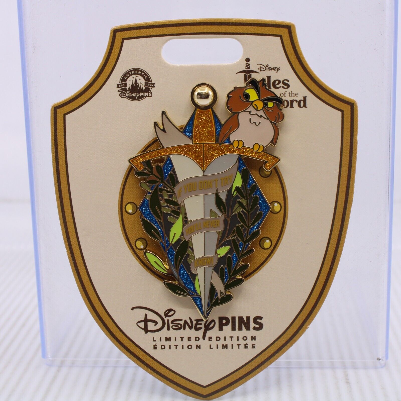 B4 Disney Parks LE Pin Tales Of The Sword Archimedes Sword In The Stone