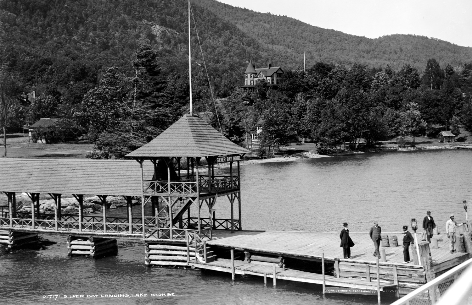 1904 Silver Bay Landing, Lake George, NY Vintage Photograph 11\