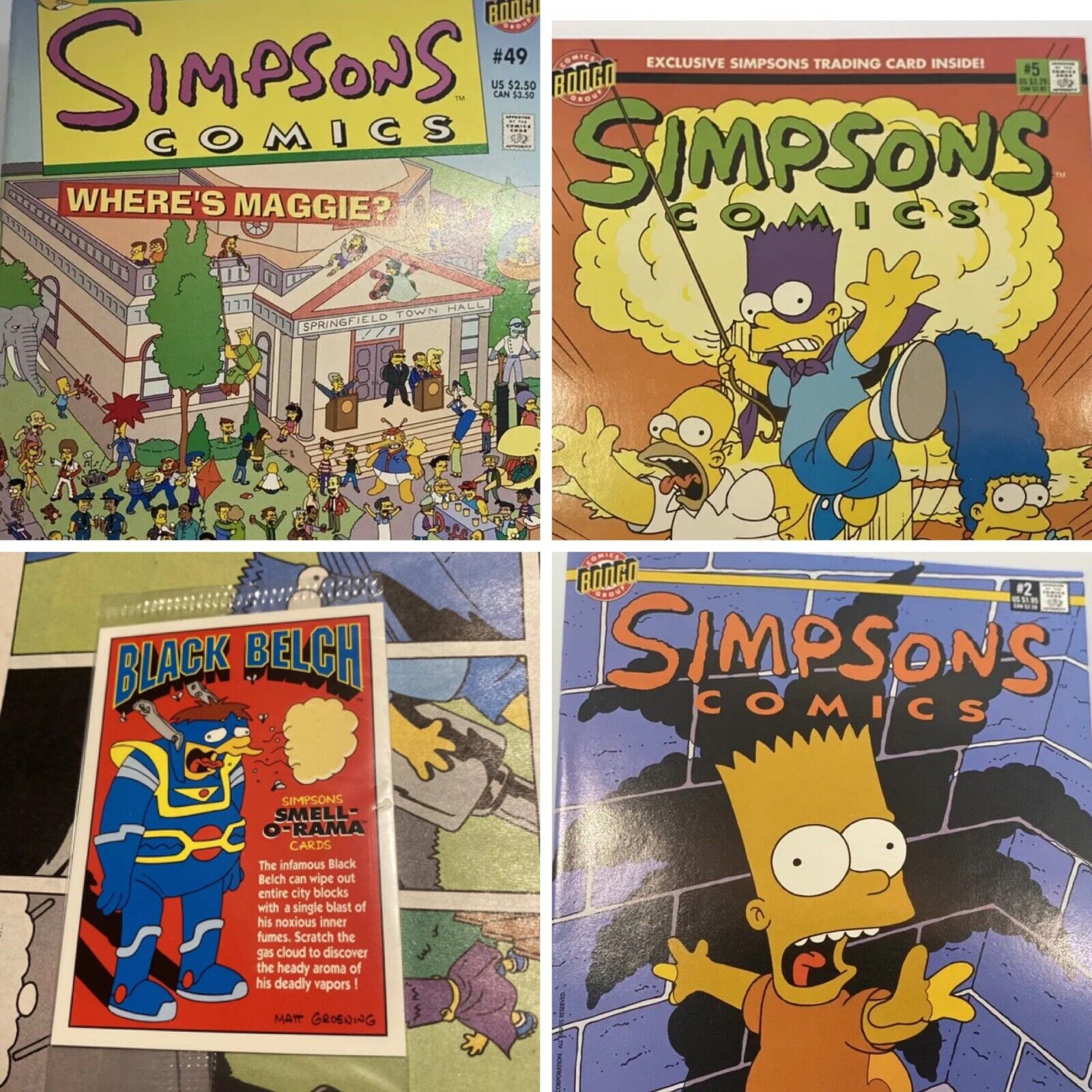 Simpsons Comic Lot, Bongo Comics, See Description