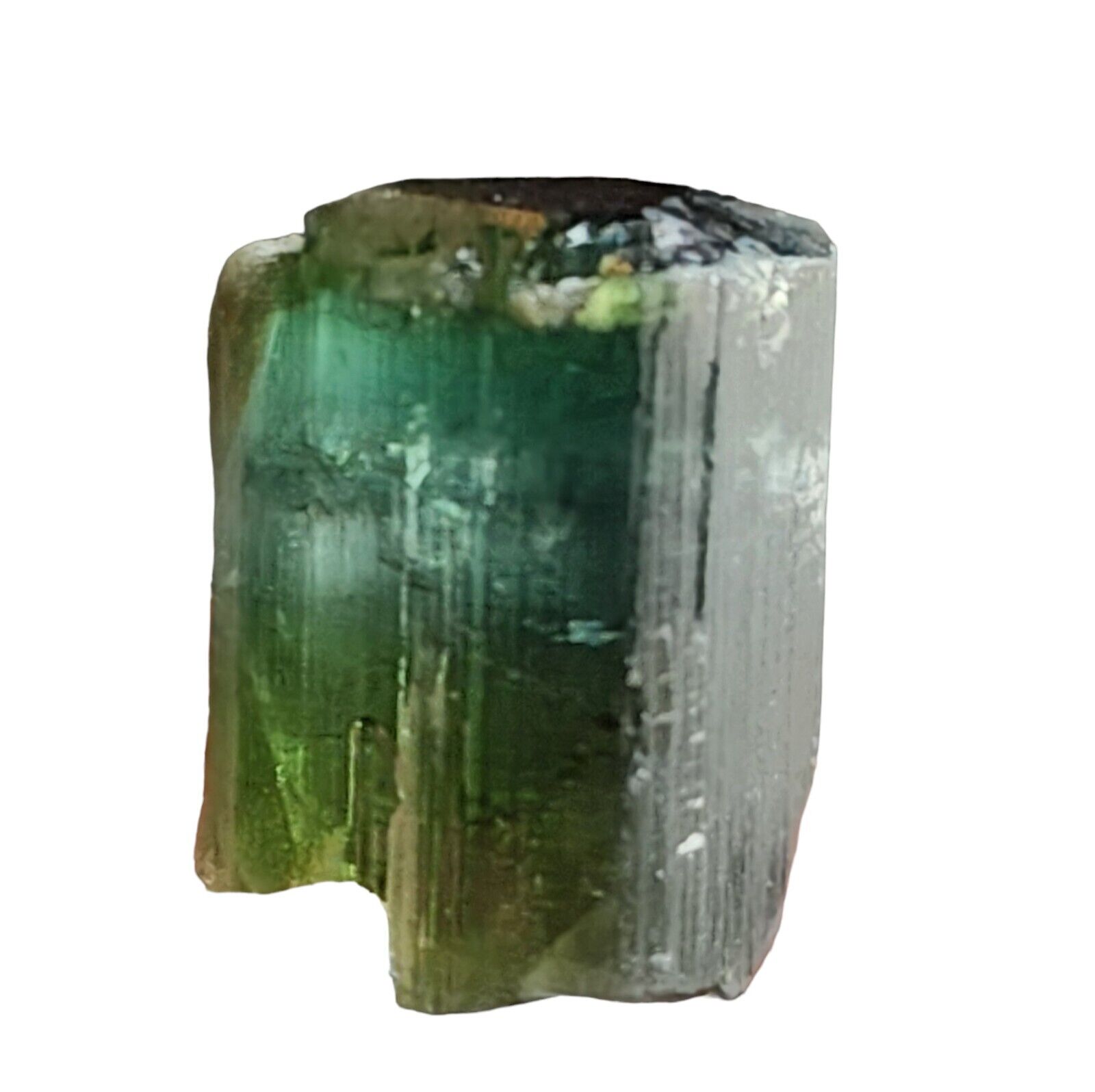 Fine Stout Gemmy Blue Green Elbaite  Tourmaline Crystal Virgem de Lapa, Brazil 