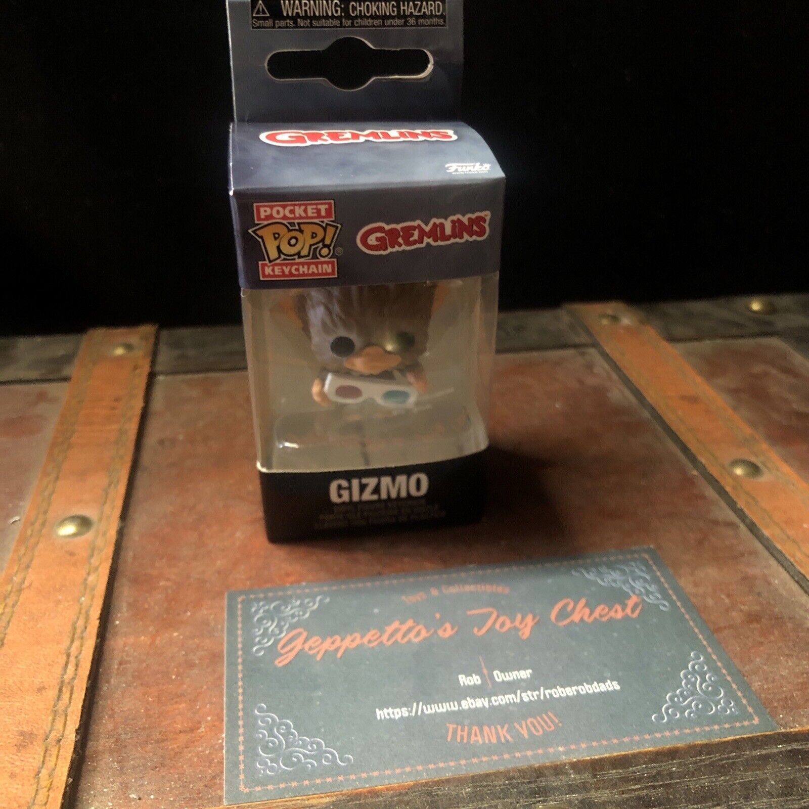 Funko Pop Movies: Gremlins -Gizmo with 3D Glasses Pocket Pop Key Chain