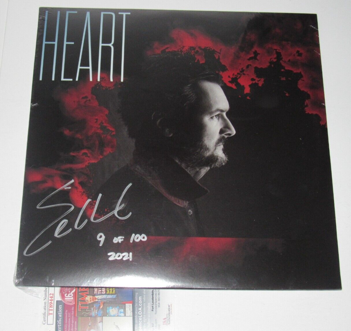 Eric Church Heart Limited Edition VINYL AUTOGRAPHED HAND SIGNED JSA COA