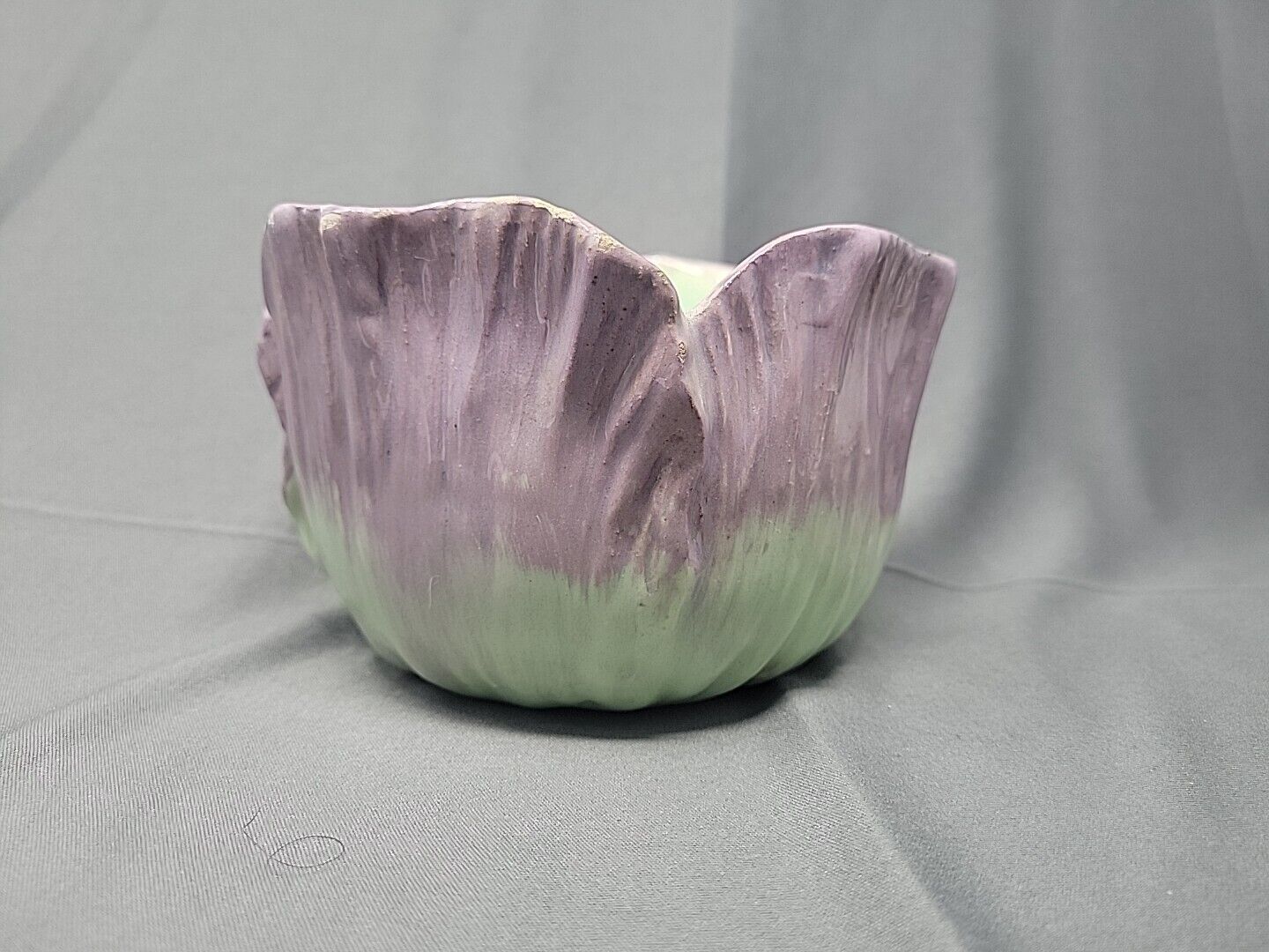 Jerome Massier Fils Vallauris, French Pottery Leaf Bowl 3 3/4 X 5 3/4\