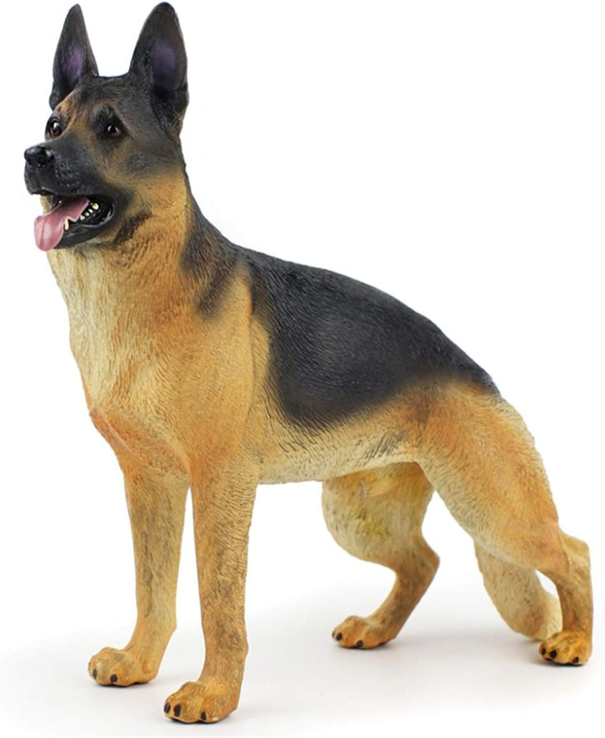 German Shepherd Figurine,Large Dog Figurine,Highly Detailed Action Dog Figure