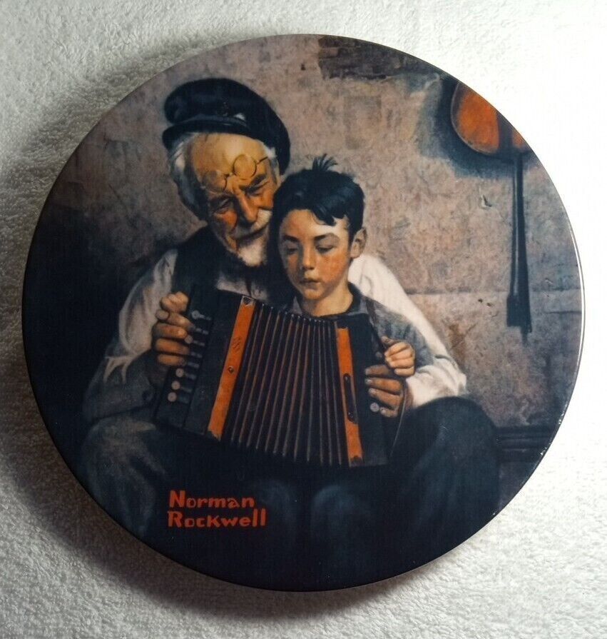 Rare Limited The Music Maker by Norman Rockwell  Knowles Collectors Plate 1981 