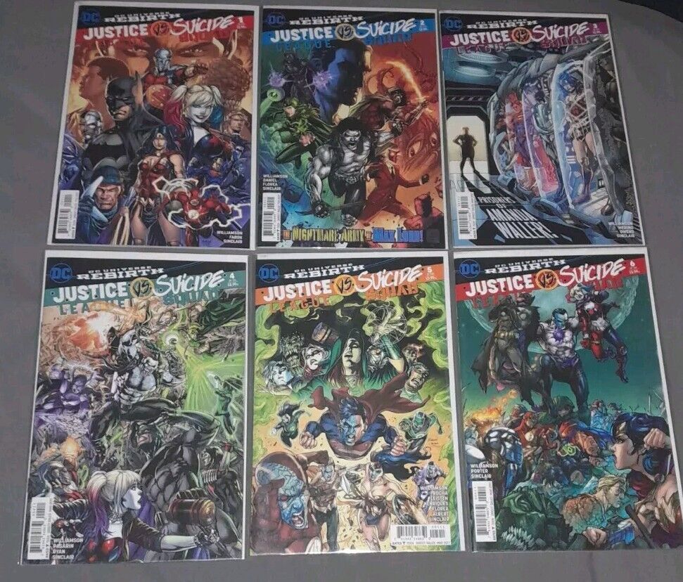 DC Universe Rebirth Justice League vs Suicide Squad #1-#6 Full Run Comics 2017
