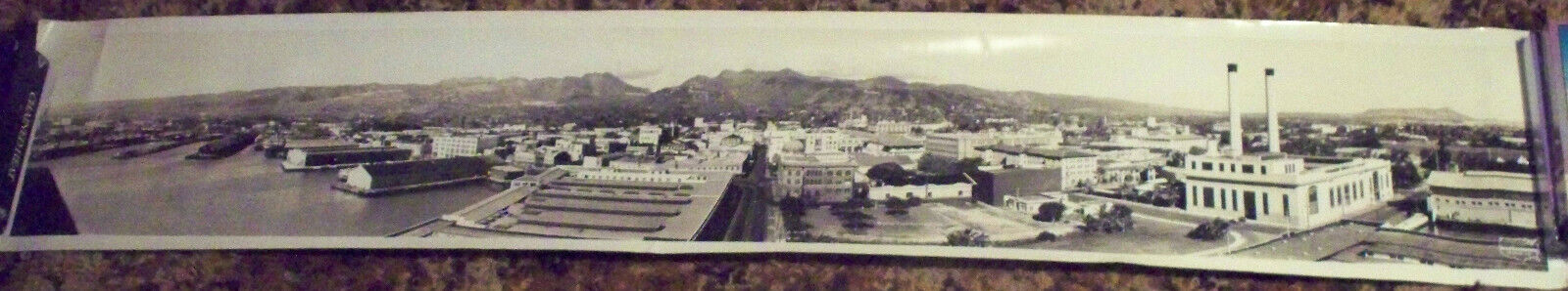 1932 Honolulu Hawaii Panoramic Photo 57x10\