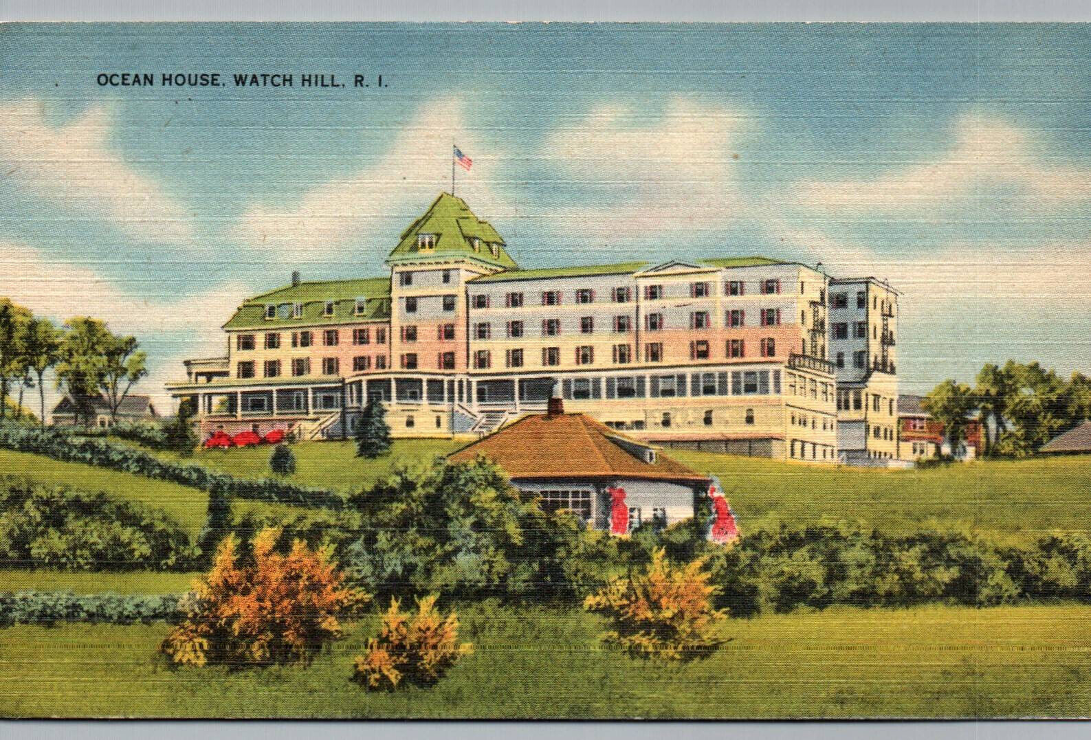 Watch Hill RI Postcard Ocean House Rhode Island Card 1949 Posted
