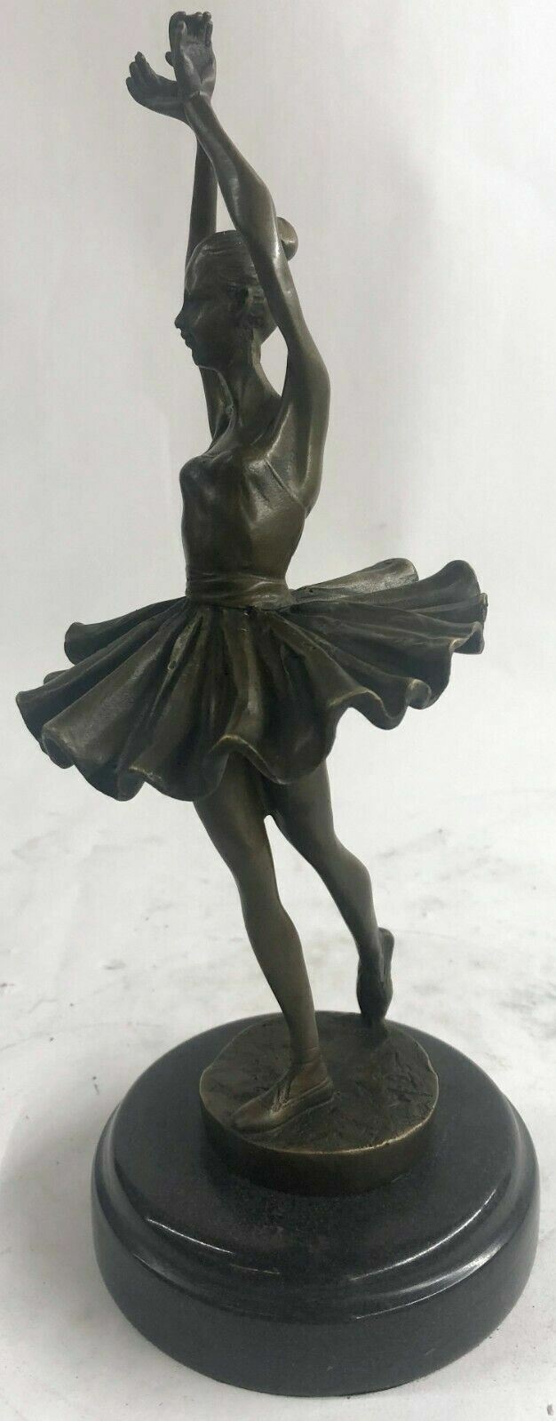 Bronze Handcrafted Art  Sculpture Prima Ballerina Dancer Ballet Marble Figurine