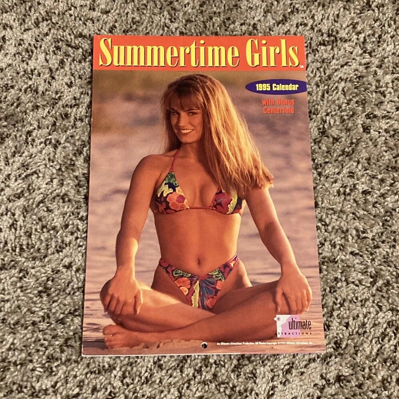 Summertime Girls 1995 Vintage Calendar 8x12