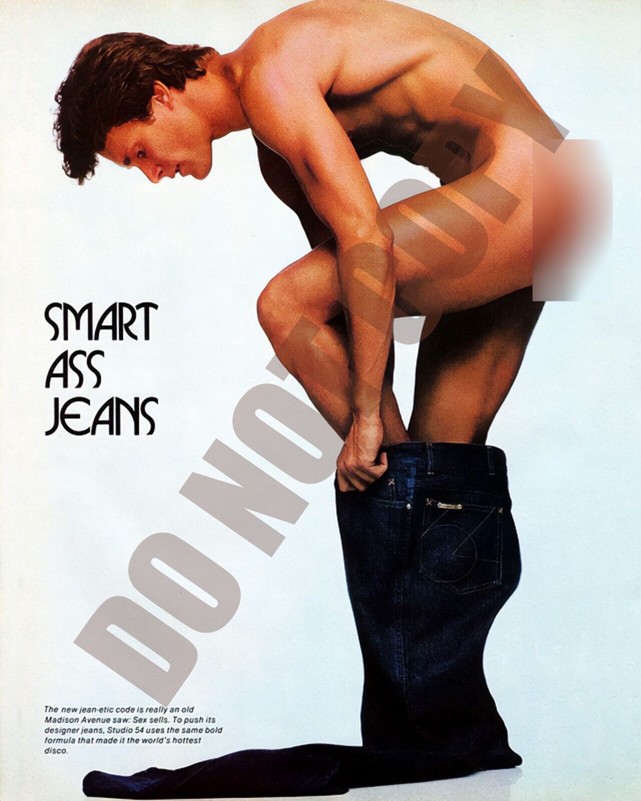 1979 Michael Holder Studio 54 Smart Ass Jeans Magazine Catalog Ad 8x10 Photo