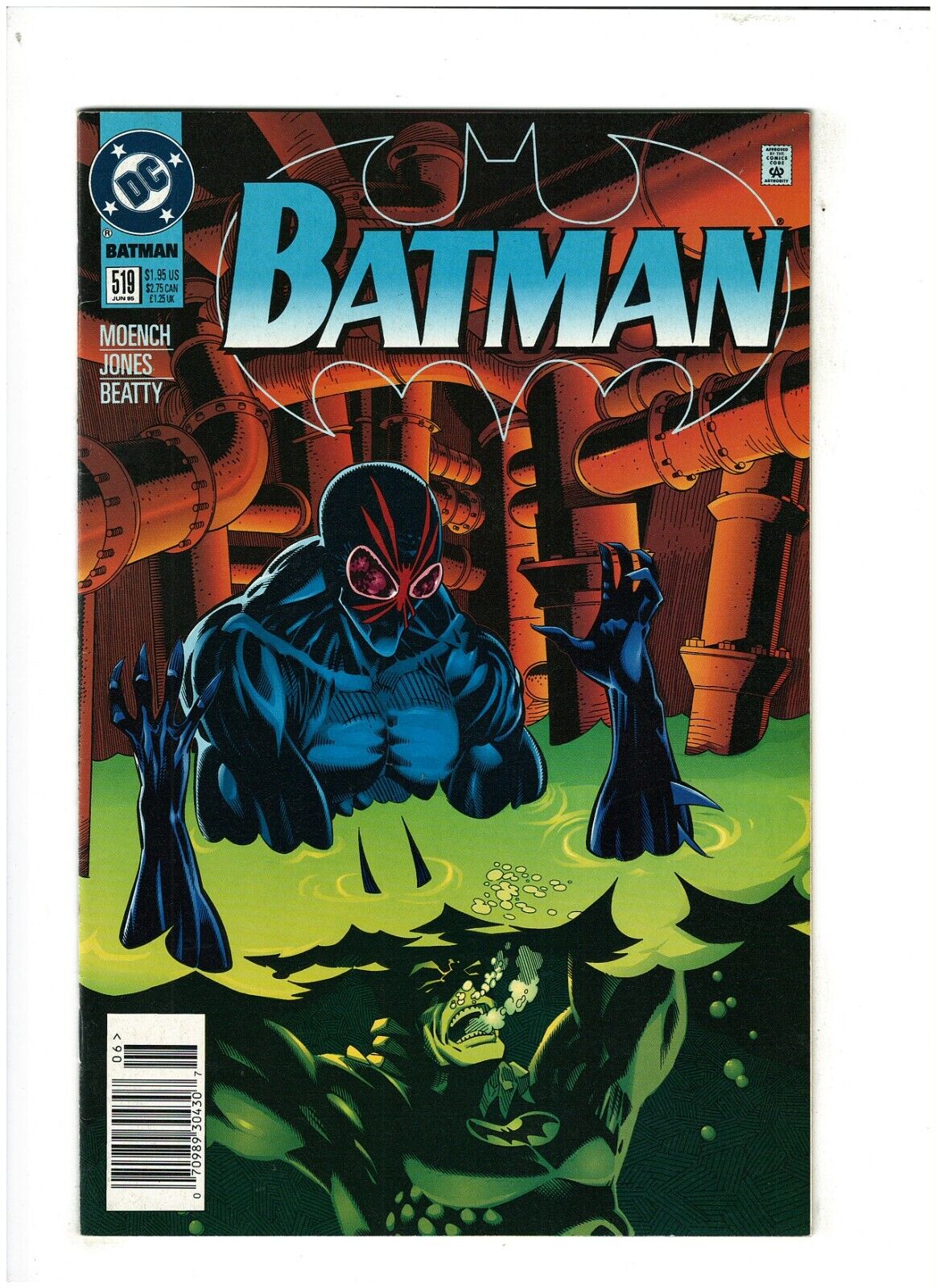 Batman #519 NM- 9.2 Newsstand DC Comics 1995 Kelley Jones, vs. Black Mask