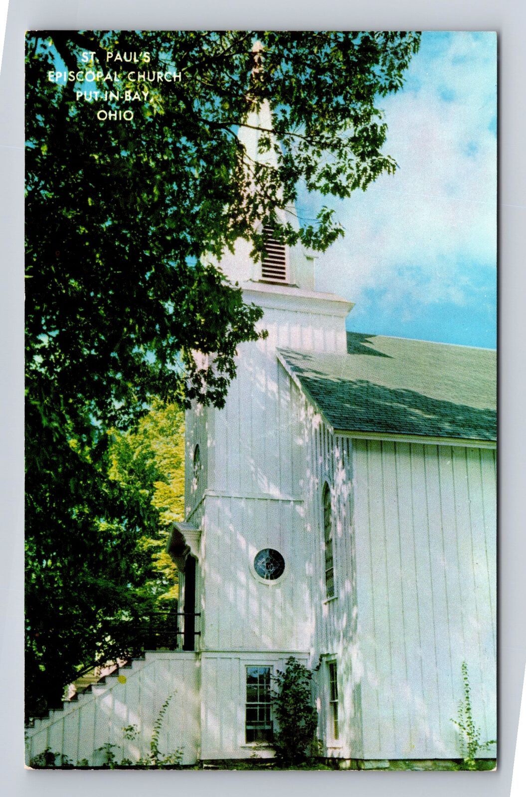 Put-In-Bay OH-Ohio, St. Paul's Episcopal Church, Antique Vintage Postcard